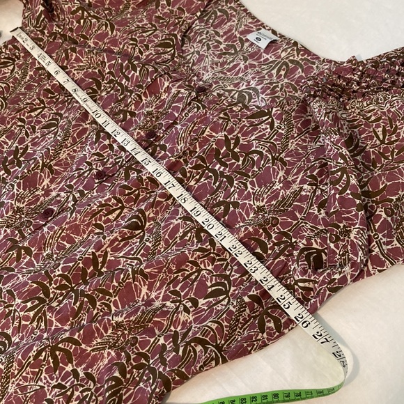 Columbia blouse cotton palm tree mauve 2X - Picture 12 of 17